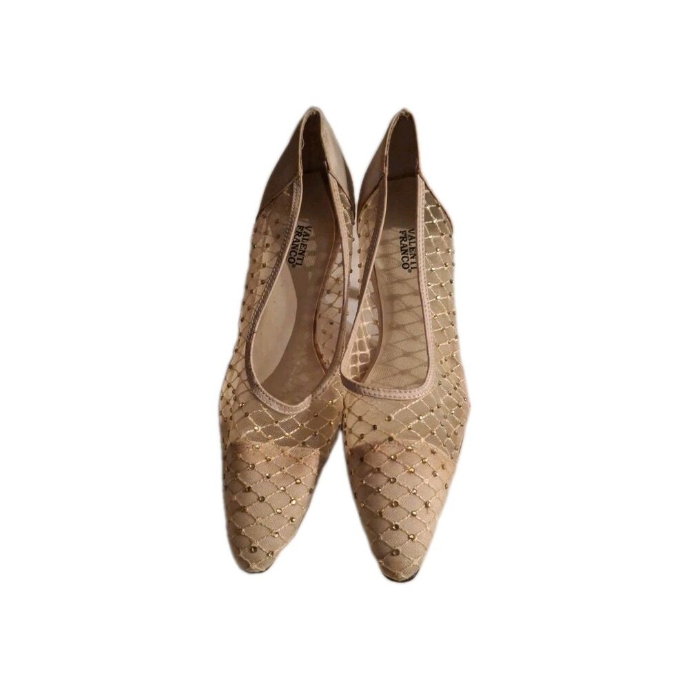 Valenti Franco Evening Rhinestone Shoes Size 7